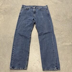 Levi's Jeans 505 Mens‎ 36x32 Blue Denim  Regular Fit Medium Wash Straight Leg